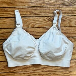 HOFISH Wireless Maternity Nursing Bra Seamless Comfort Sleep Bra Large